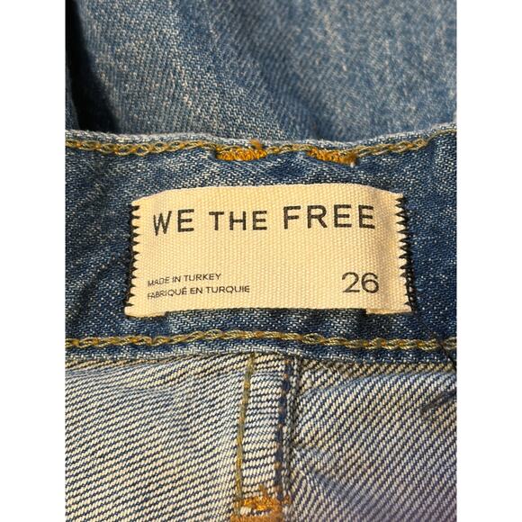We The Free Montana Denim Shorts Size 26 High Rise Distressed - Picture 5 of 8